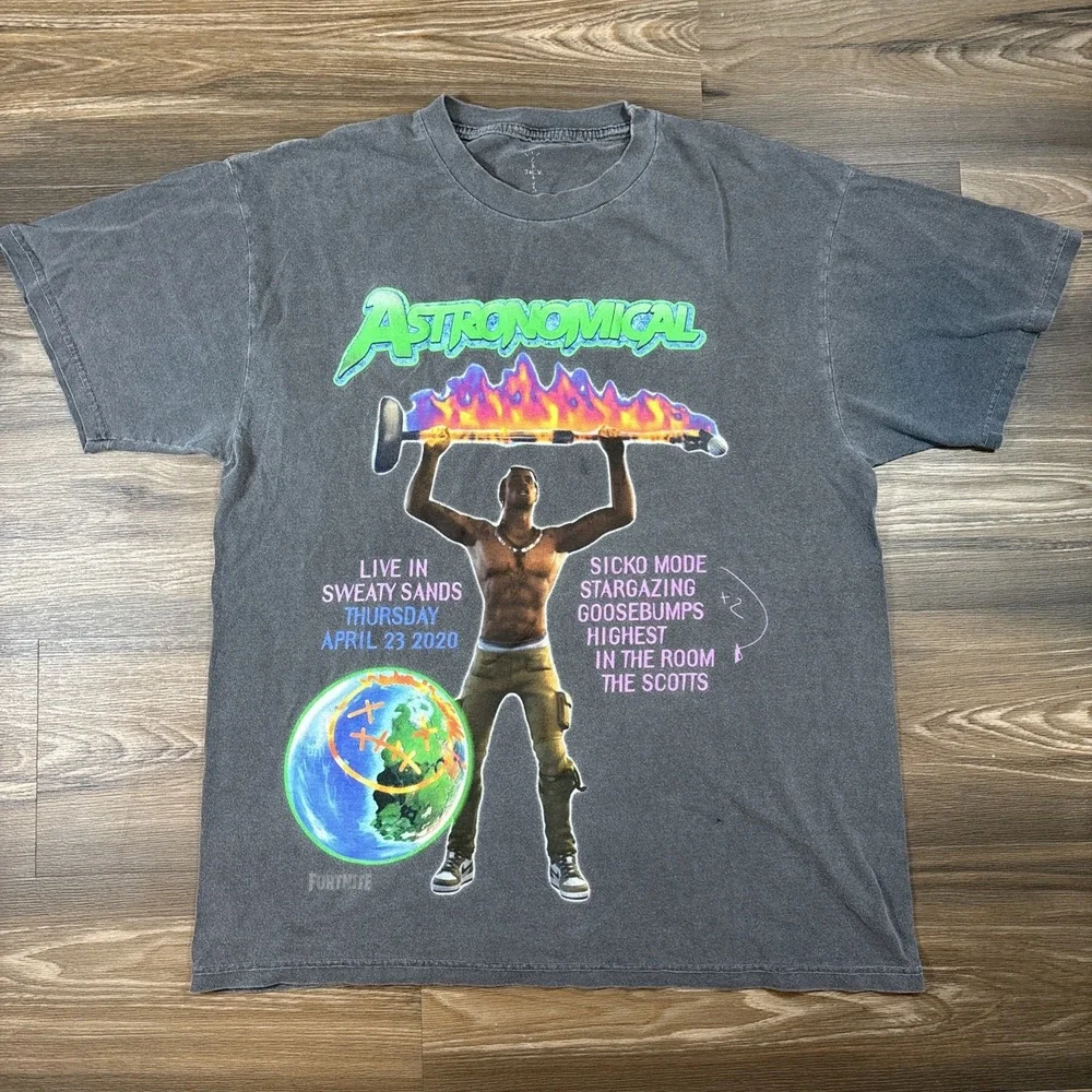 Travis Scott x Fortnite Cactus Jack Astronomical 'Sweaty Sands' Graphic T Shirt
